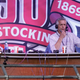Thom Brennaman calls a game with his father, Marty Brennaman, in 2019.